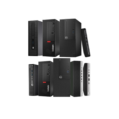 Mixed Brand Dell HP Lenovo Barebone Desktop PCs – 3023 Units – SFF/MT/DT Form Factors – Mixed CPU Generations Including Below 6th Gen, 6th, 7th, 8th, 9th, 11th Gen – Bulk Wholesale Skid Lot – Ideal for Refurbishing, Resale, or Export