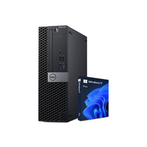 Dell OptiPlex 7070 SFF High Performance Desktop PC - Windows 11 Pro, Wireless Keyboard and Mouse - Refurbished