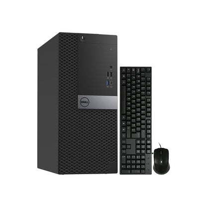 Dell OptiPlex 7050 Tower Desktop Computer PC - WINDOWS 10 PRO Wired Keyboard and Mouse - Refurbished