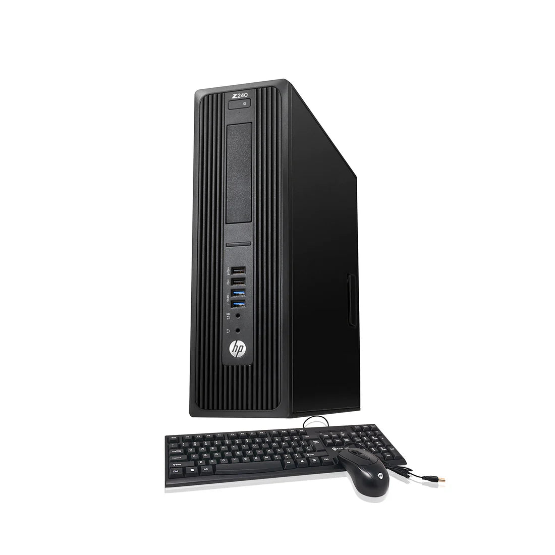 HP Workstation Z240 SFF PC Computer - Windows 10 Pro, Wired Keyboard and Mouse - Refurbished