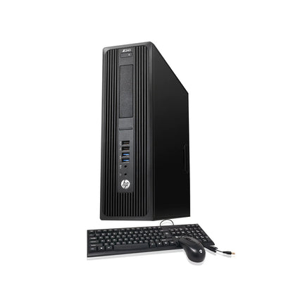 HP Workstation Z240 SFF PC Computer - Windows 10 Pro, Wired Keyboard and Mouse - Refurbished