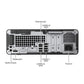HP ProDesk 400 G5 SFF Business Desktop Computer PC - Windows 11 Pro, Wireless Keyboard and Mouse - Refurbished