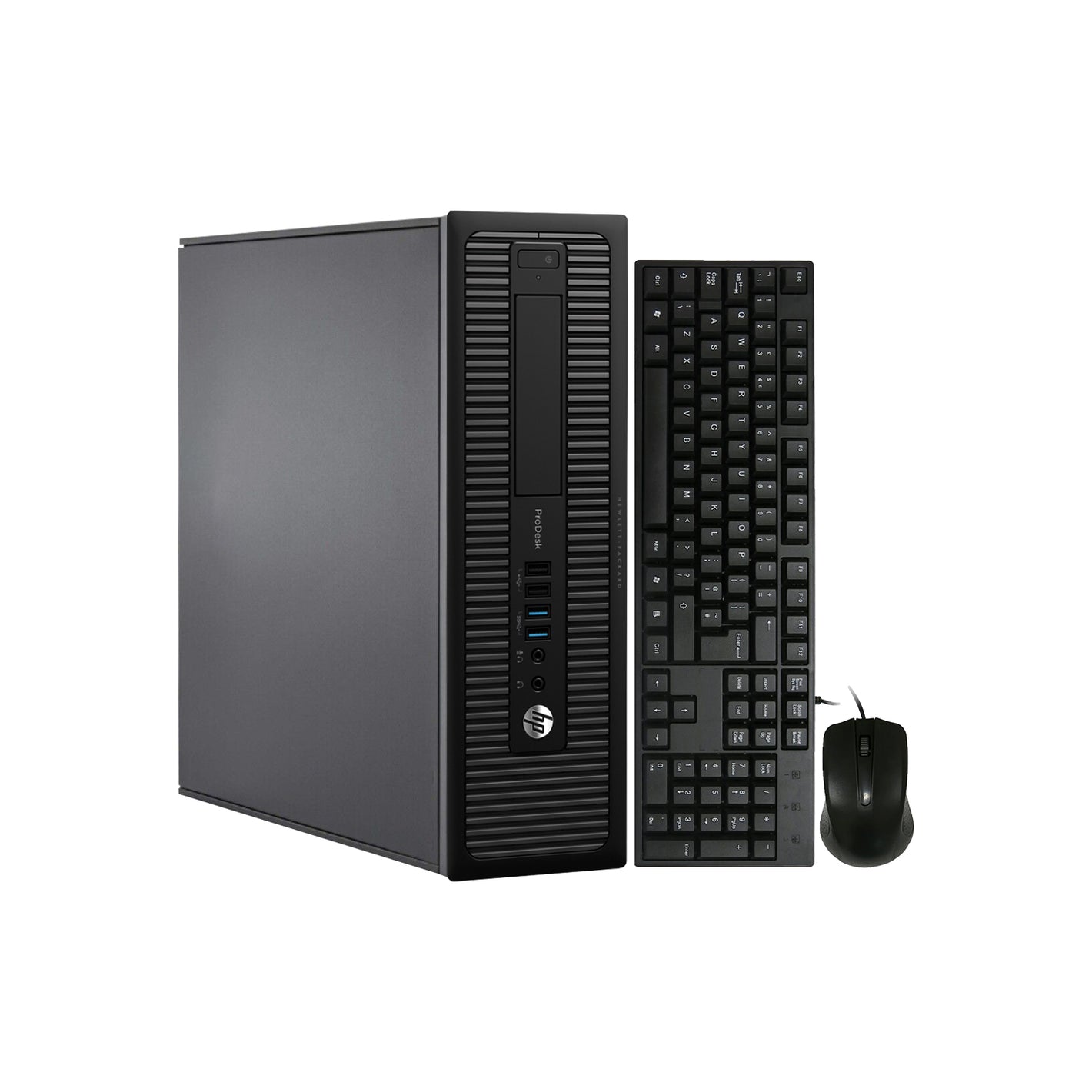 HP ProDesk 600 G1 SFF Desktop Computer PC - Windows 10 Pro, Wired Keyboard and Mouse - Refurbished