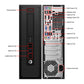 HP ProDesk 600 G1 SFF Desktop Computer PC - Windows 10 Pro, Wired Keyboard and Mouse - Refurbished