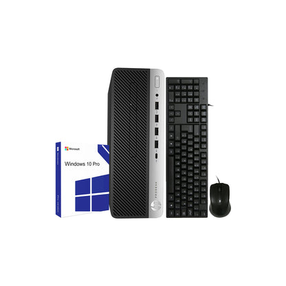 HP ProDesk 600 G3 SFF Computer Desktop PC - Windows 10 Pro, Wired Keyboard and Mouse - Refurbished