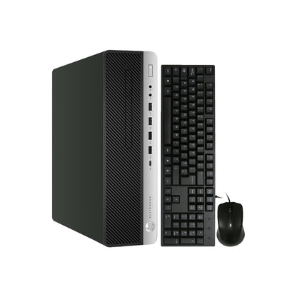 HP EliteDesk 800 G3 SFF Business Desktop Computer PC - Windows 10 Pro, Wired Keyboard and Mouse - Refurbished
