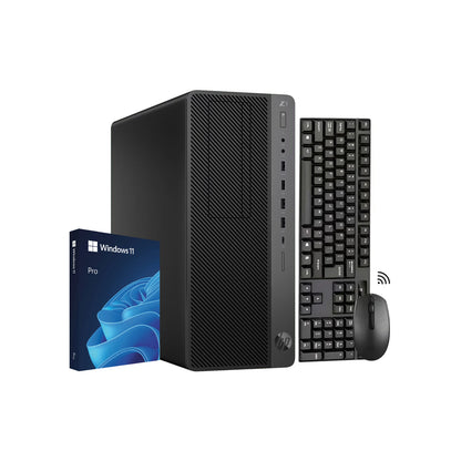 HP Z1 G5 Entry Tower Workstation PC - Windows 11 Pro, Wireless Keyboard and Mouse - Refurbished