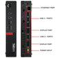 Lenovo ThinkCentre M710q Tiny Desktop Computer Mini PC | Intel Core i3 - 6100T @3.20 GHz | 8GB DDR4 RAM | 256GB SSD | Windows 10 Pro | WIFI - Refurbished