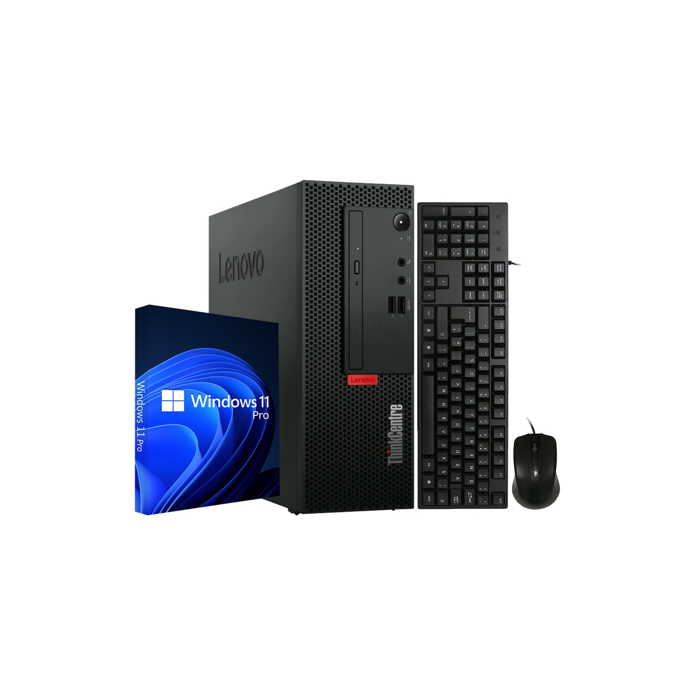 Lenovo ThinkCentre M70c SFF PC High-Performance Desktop Computer - Windows 11 Pro, Wired Keyboard and Mouse - Refurbished
